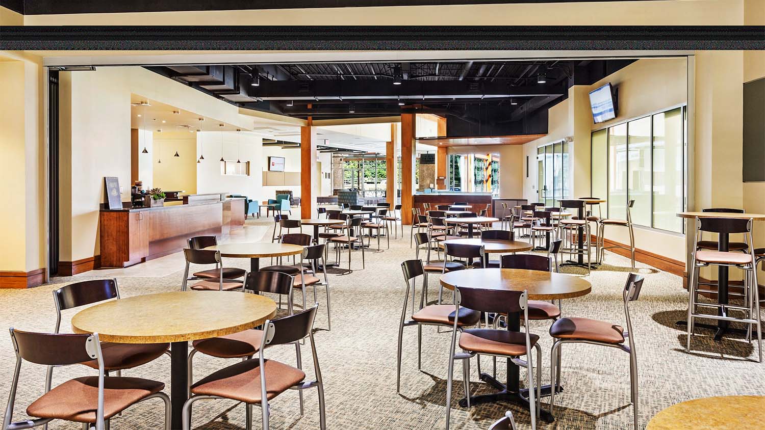 Cafe seating in Two Rivers Church