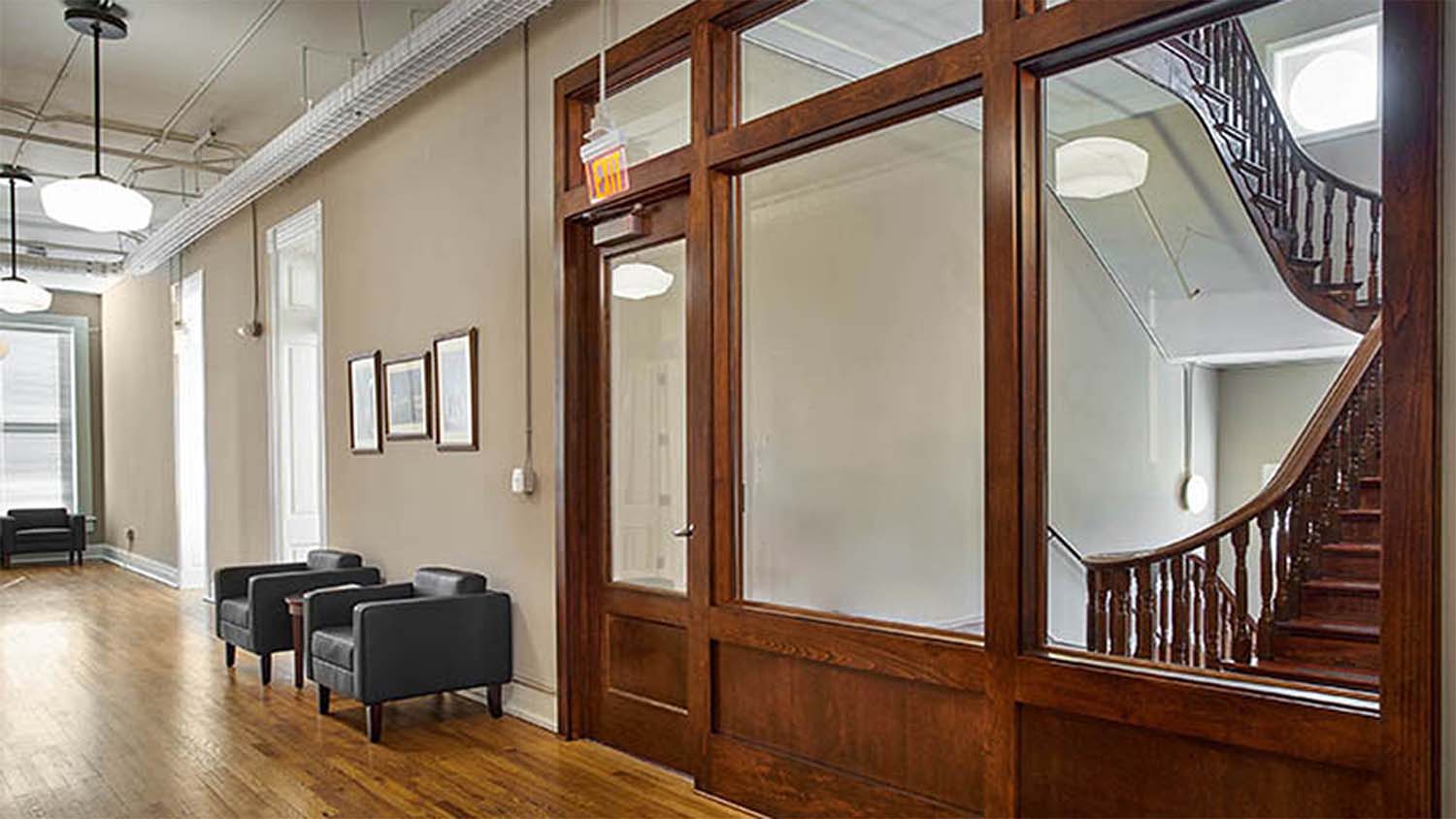 Interior view of the Lakeshore Administration Building Renovation