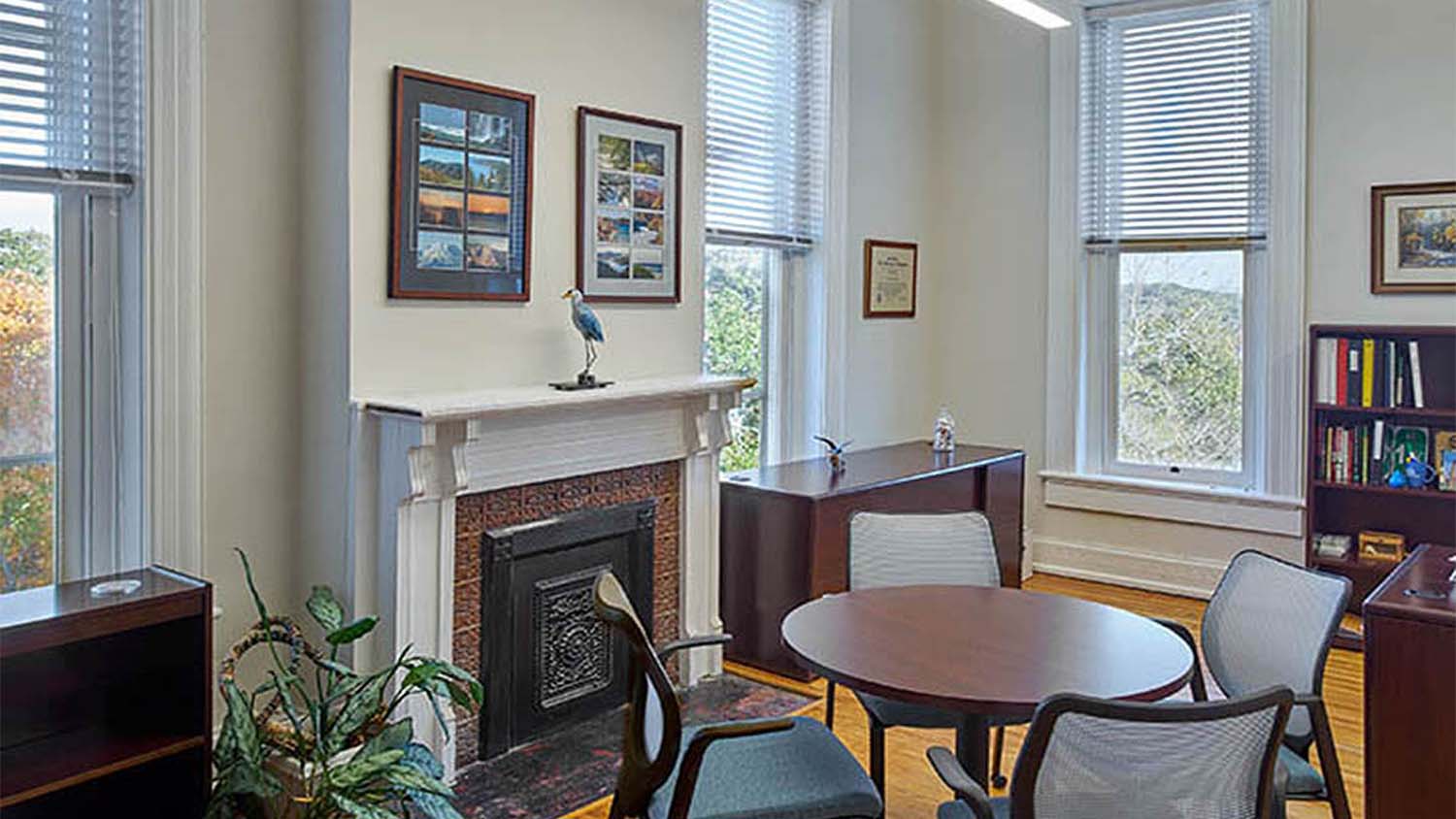 Office area in the Lakeshore Administration Building Renovation