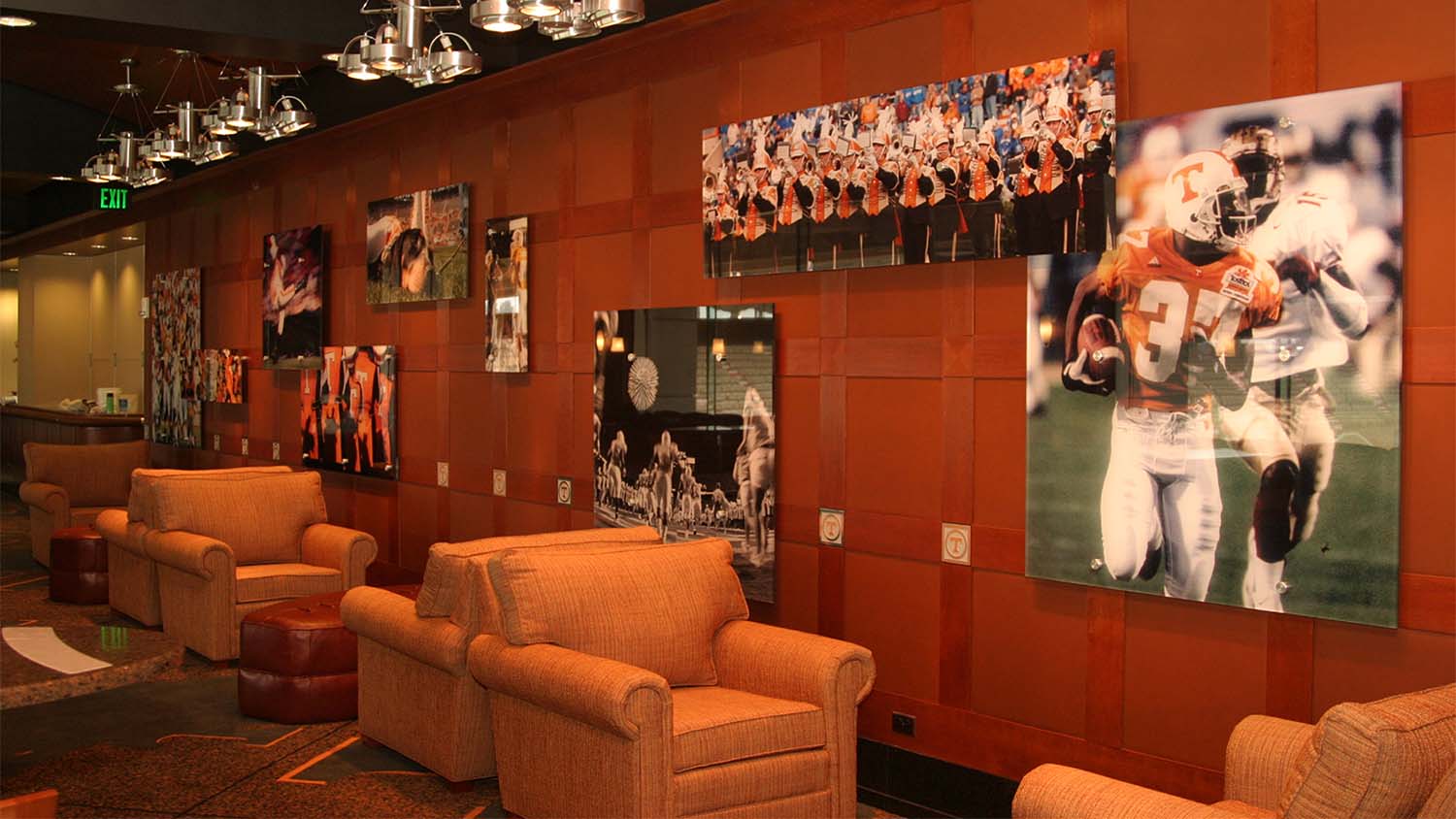 Seating area in the University of Tennessee Neyland Stadium Renovations