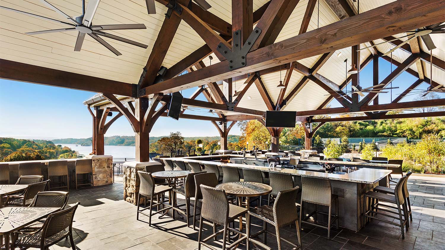 Bar area of the Cherokee Country Club Pool Complex