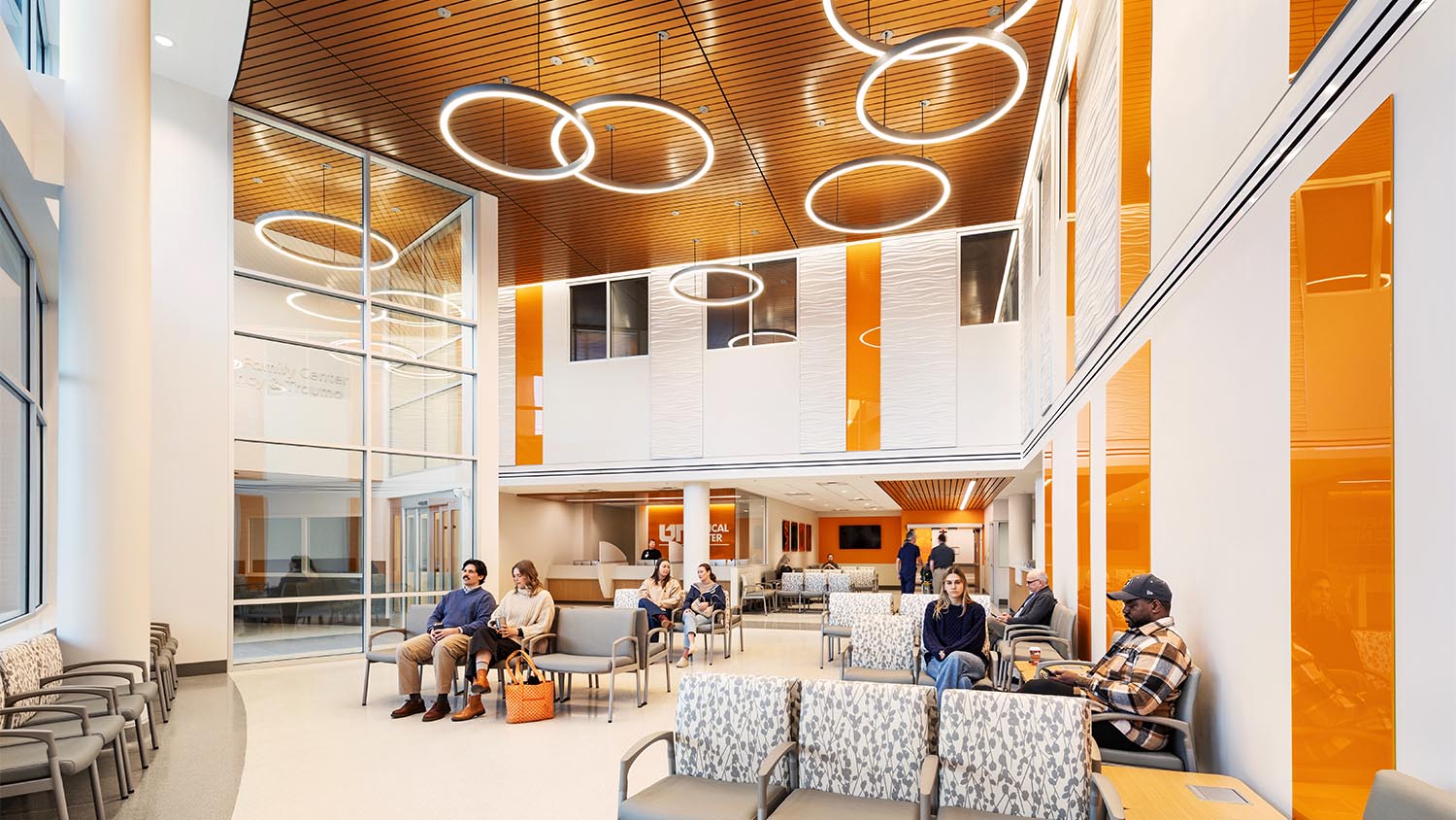 Waiting area of The University of Tennessee Medical Center Emergency Dept. Expansion by Johnson and Galyon