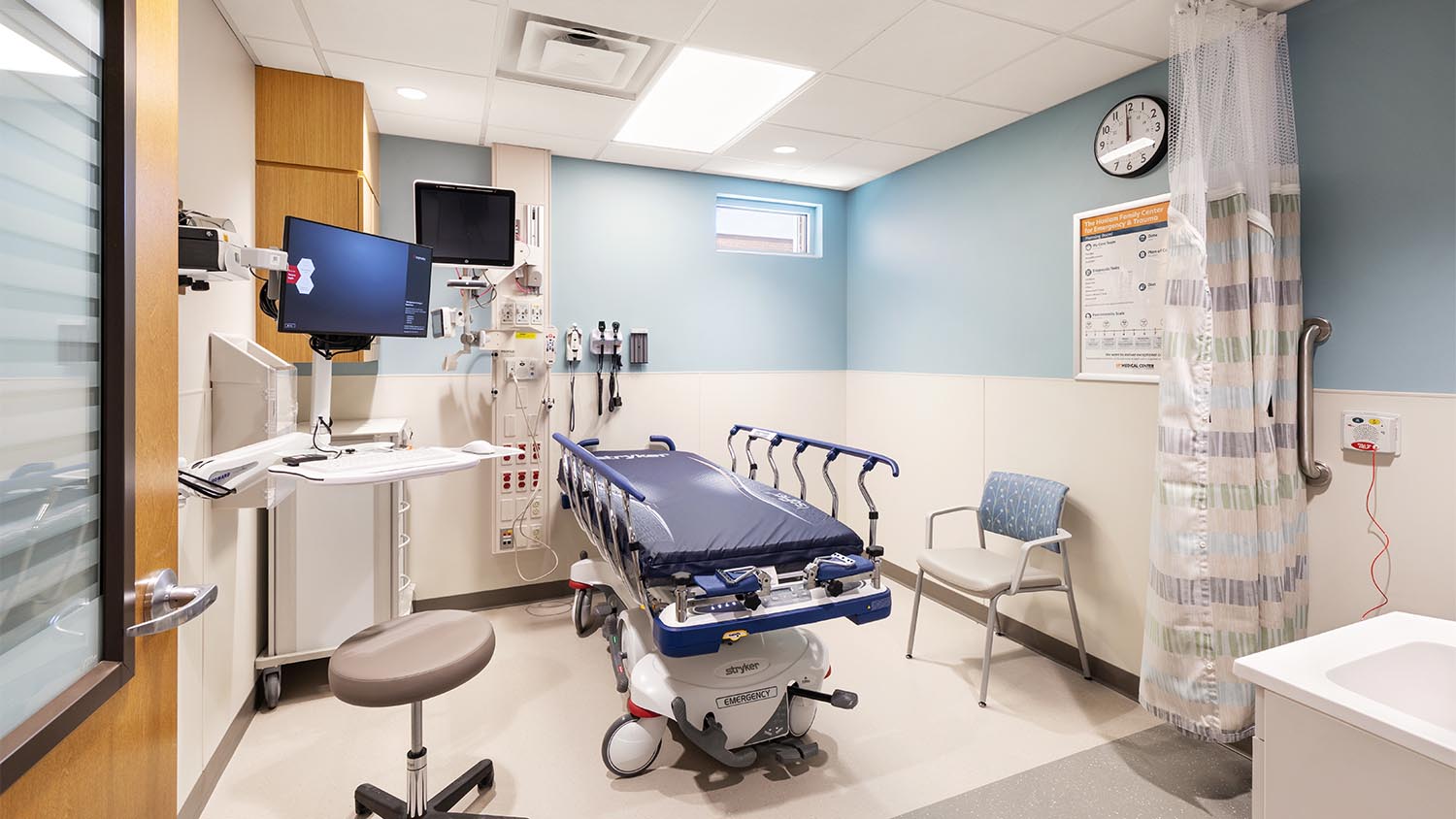 New room in The University of Tennessee Medical Center Emergency Dept. Expansion