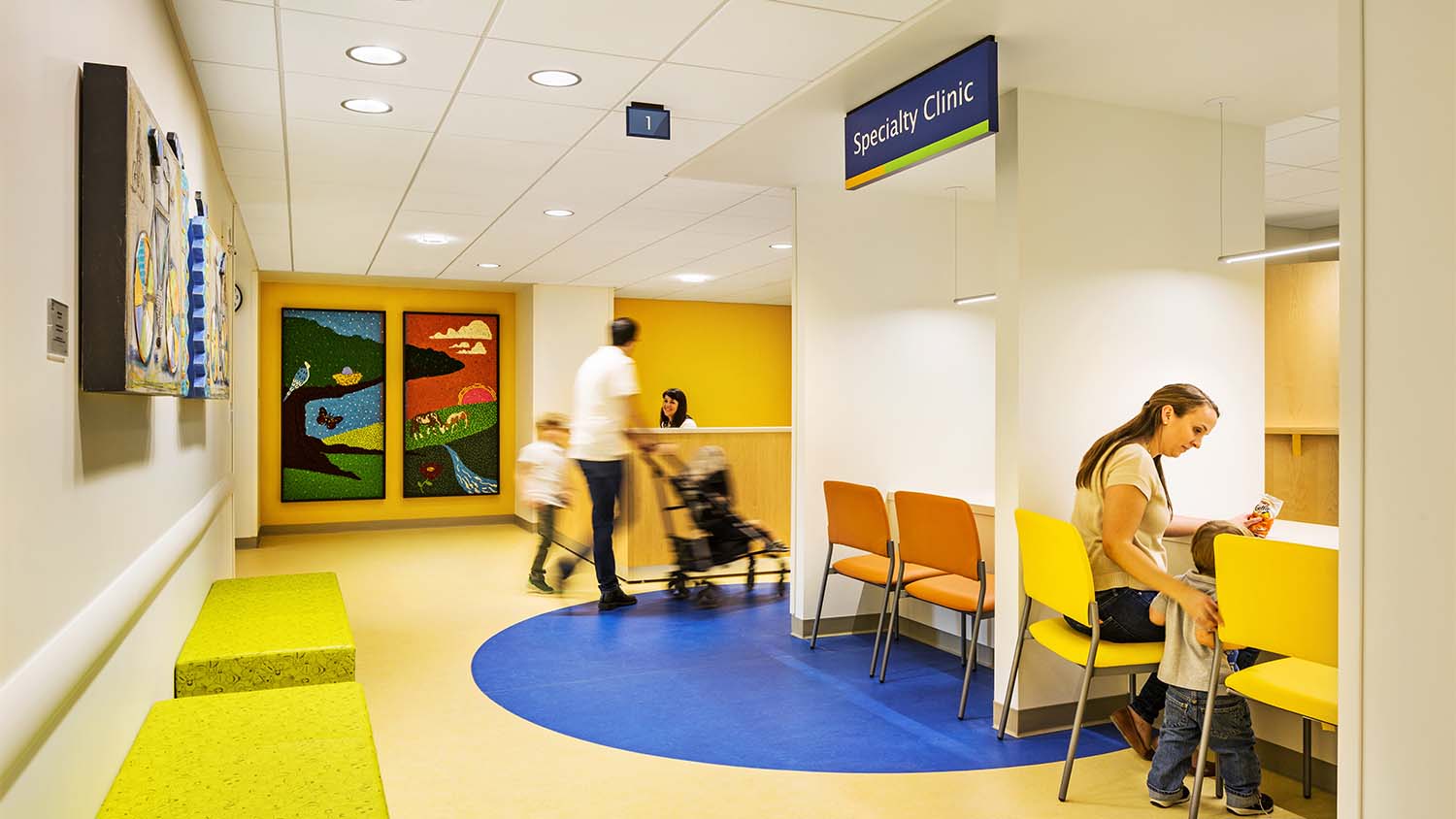 Patient check-in at the Dolly Parton Children's Hospital Surgery & Neonatal Intensive Care Unit Addition