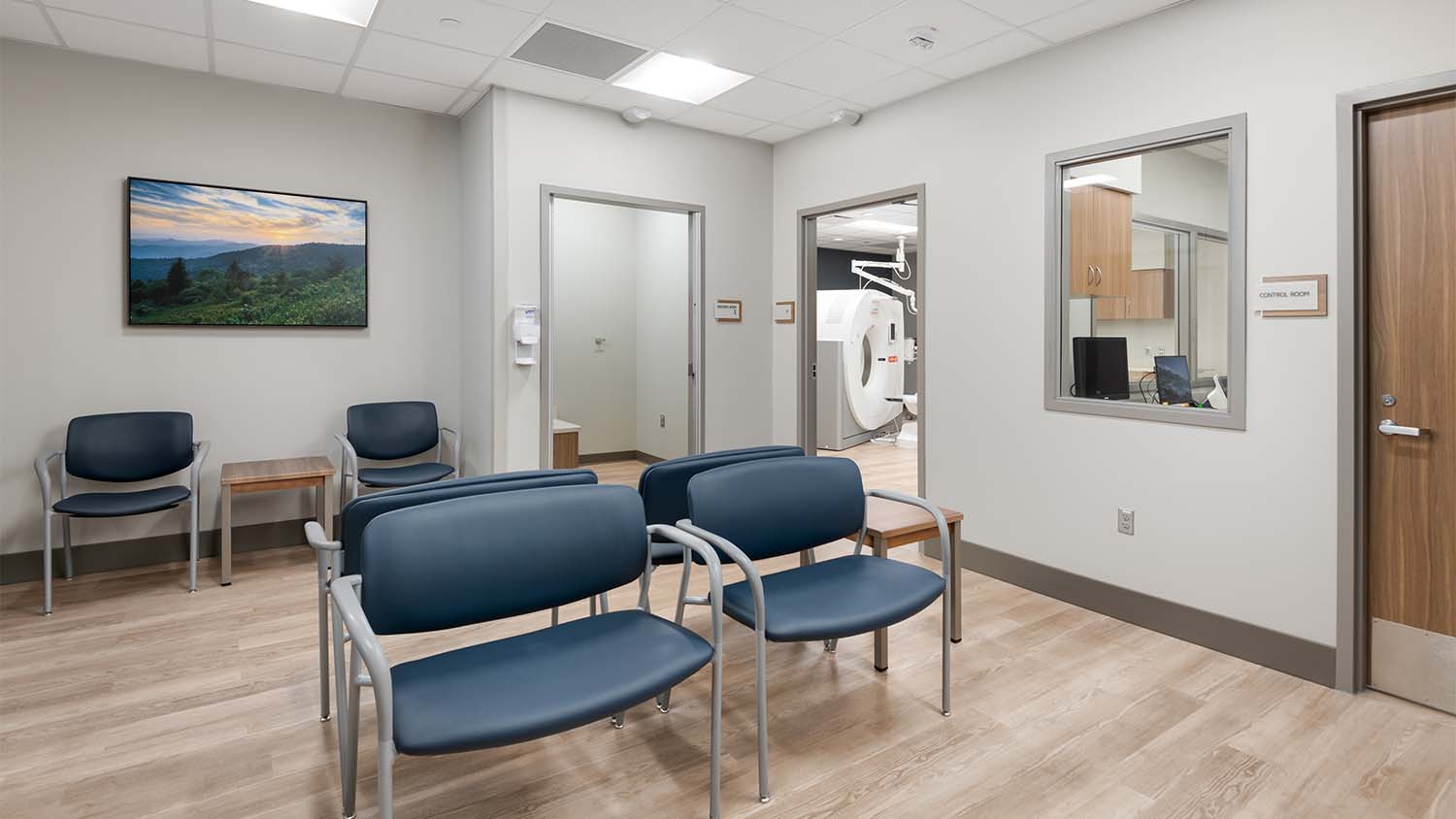 Waiting area of the Covenant Health South Knoxville Medical Office Building by Johnson & Galyon