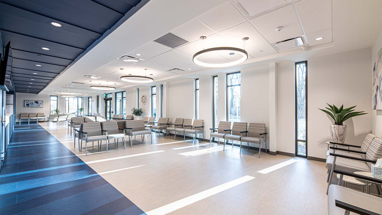 Seating area in the Pain Consultants of East Tennessee Clinic and Ambulatory Surgery Center by Johnson & Galyon