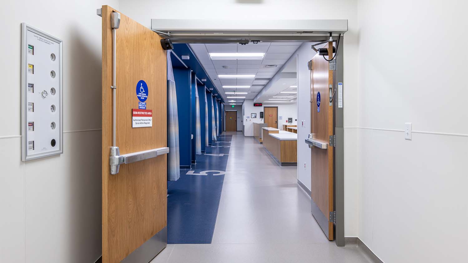 Hallway inside the Pain Consultants of East Tennessee Clinic and Ambulatory Surgery Center by Johnson & Galyon