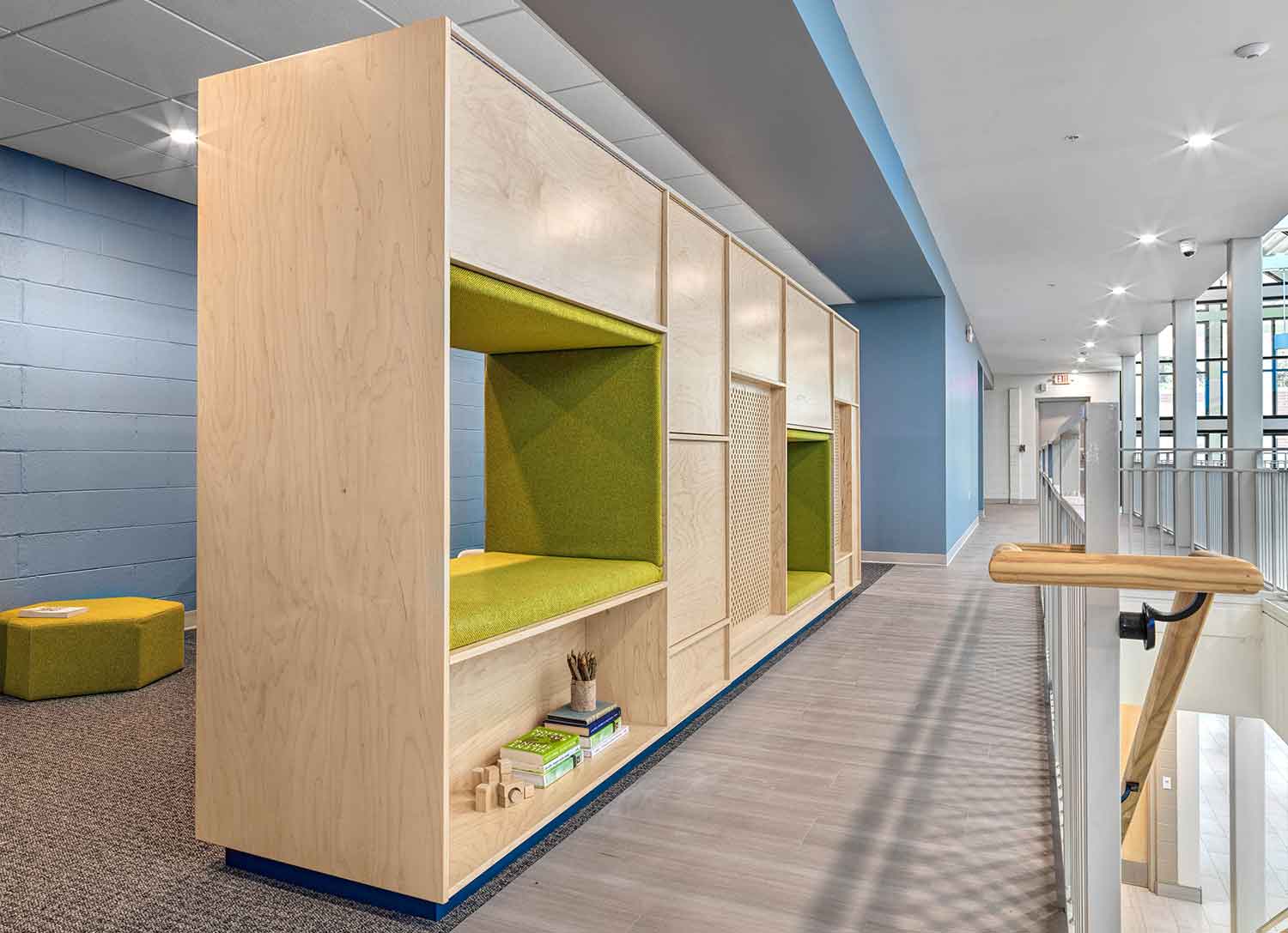 Public area in the new addition of Cedar Springs Presbyterian by Johnson & Galyon.