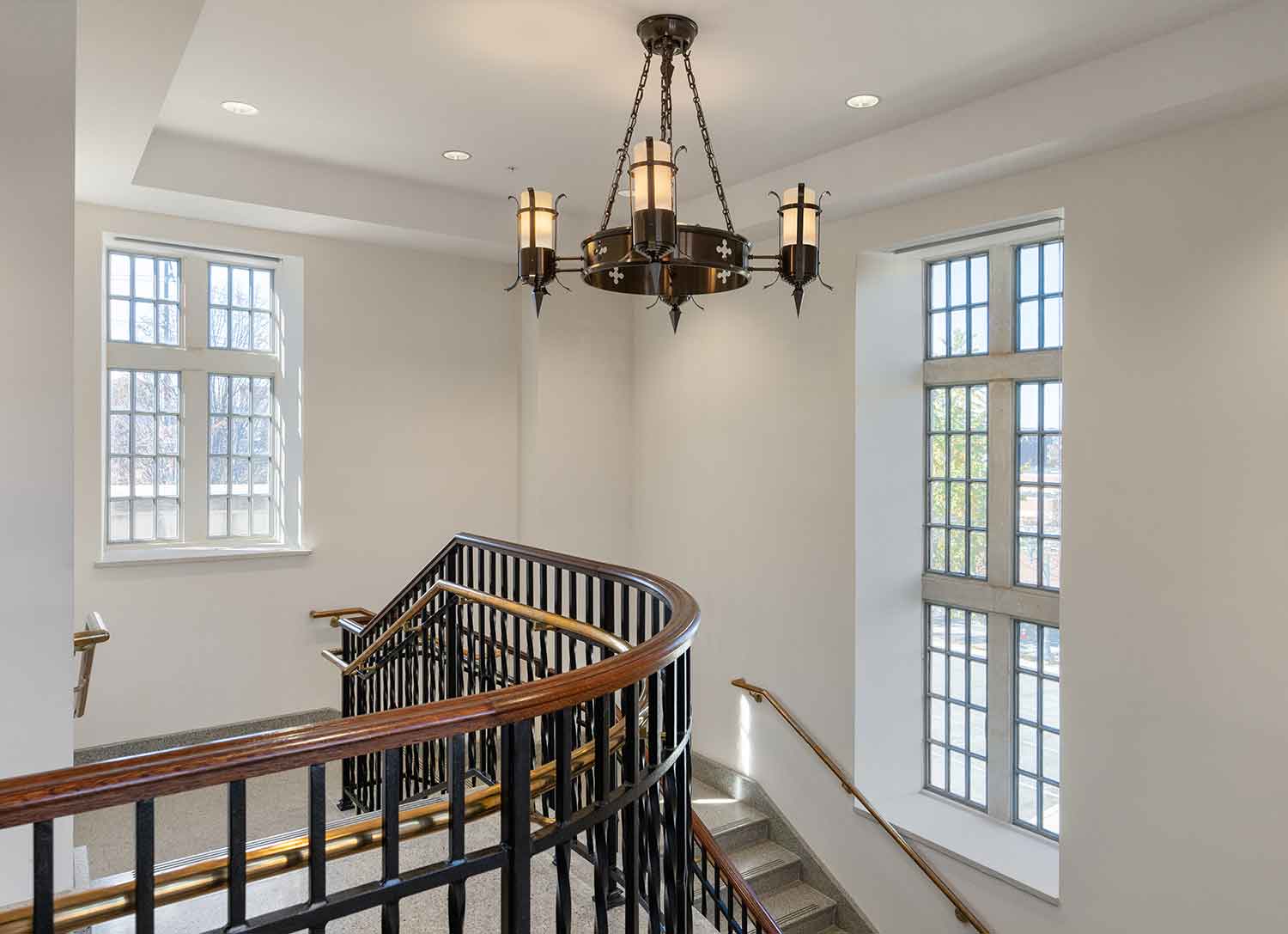 Stairwell in the Church Street United Methodist by Johnson & Galyon.