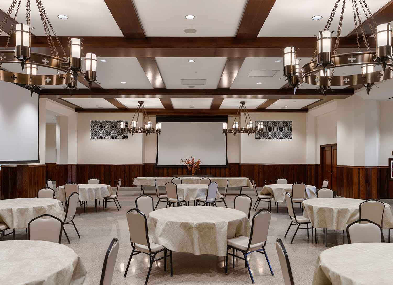 Dining space in the Church Street United Methodist by Johnson & Galyon.
