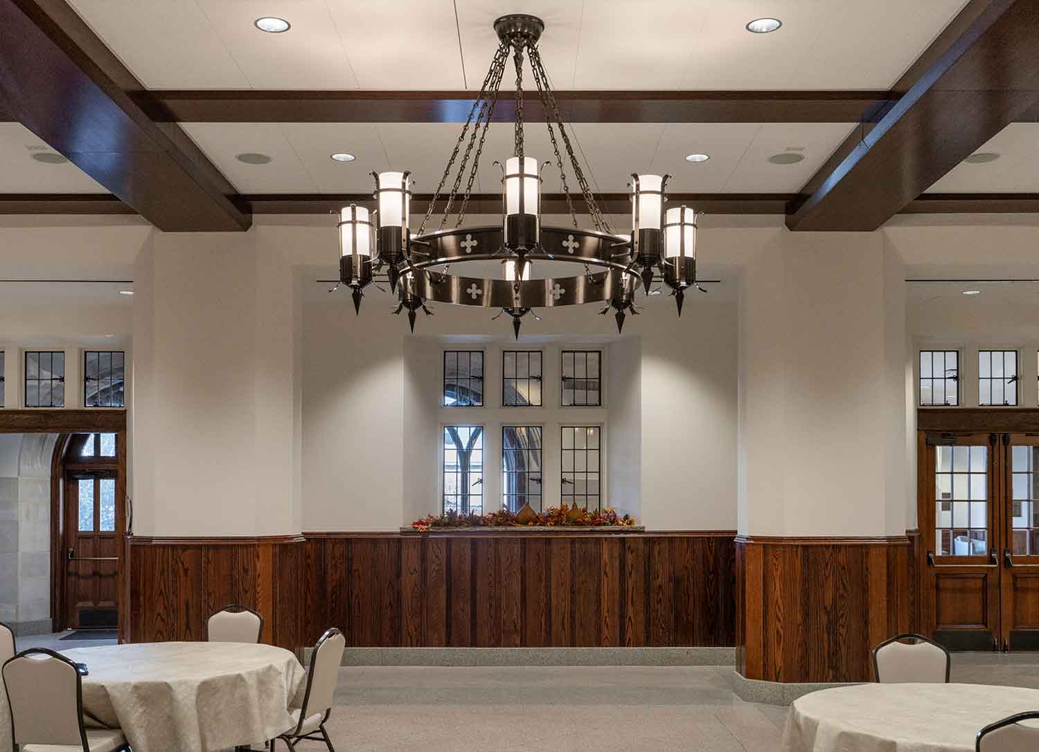 Reception area in the Church Street United Methodist by Johnson & Galyon.