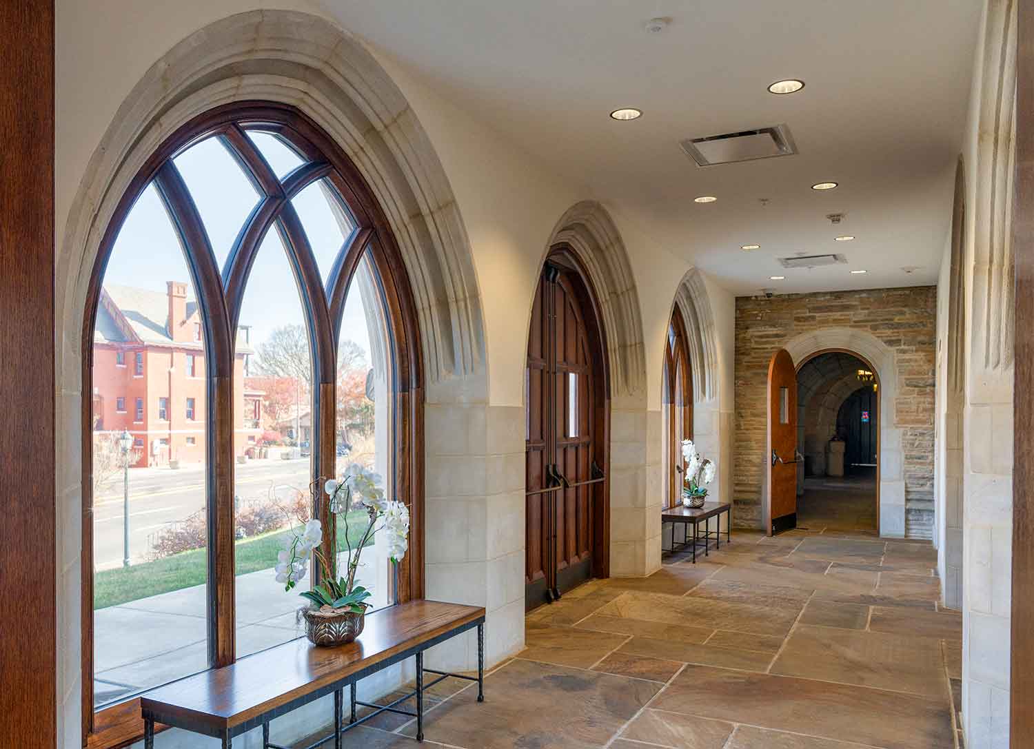 Hallway in the Church Street United Methodist by Johnson & Galyon.