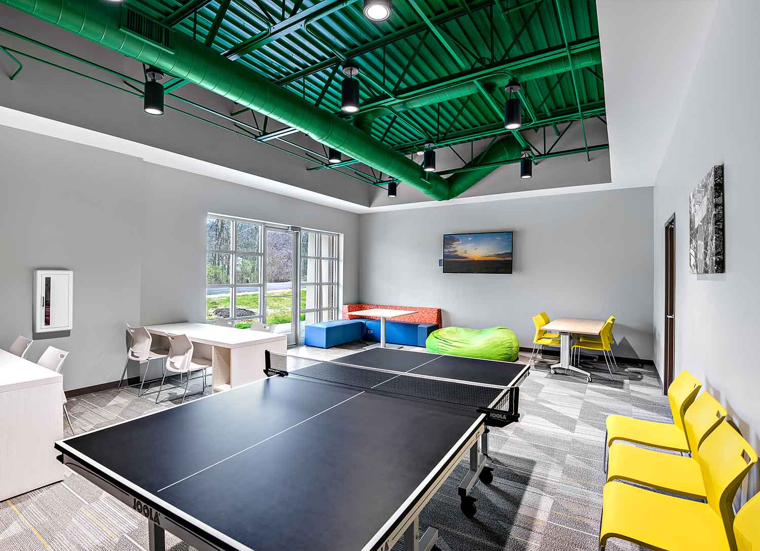 Game room in the Emerald Youth Haslam-Sansom Ministry Complex by Johnson & Galyon
