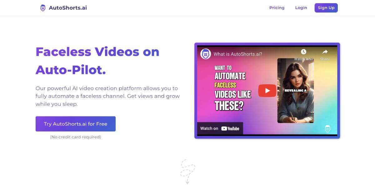 AutoShorts.ai – AI Video Creation Tool for Faceless YouTube & TikTok Growth  | itirupati.com