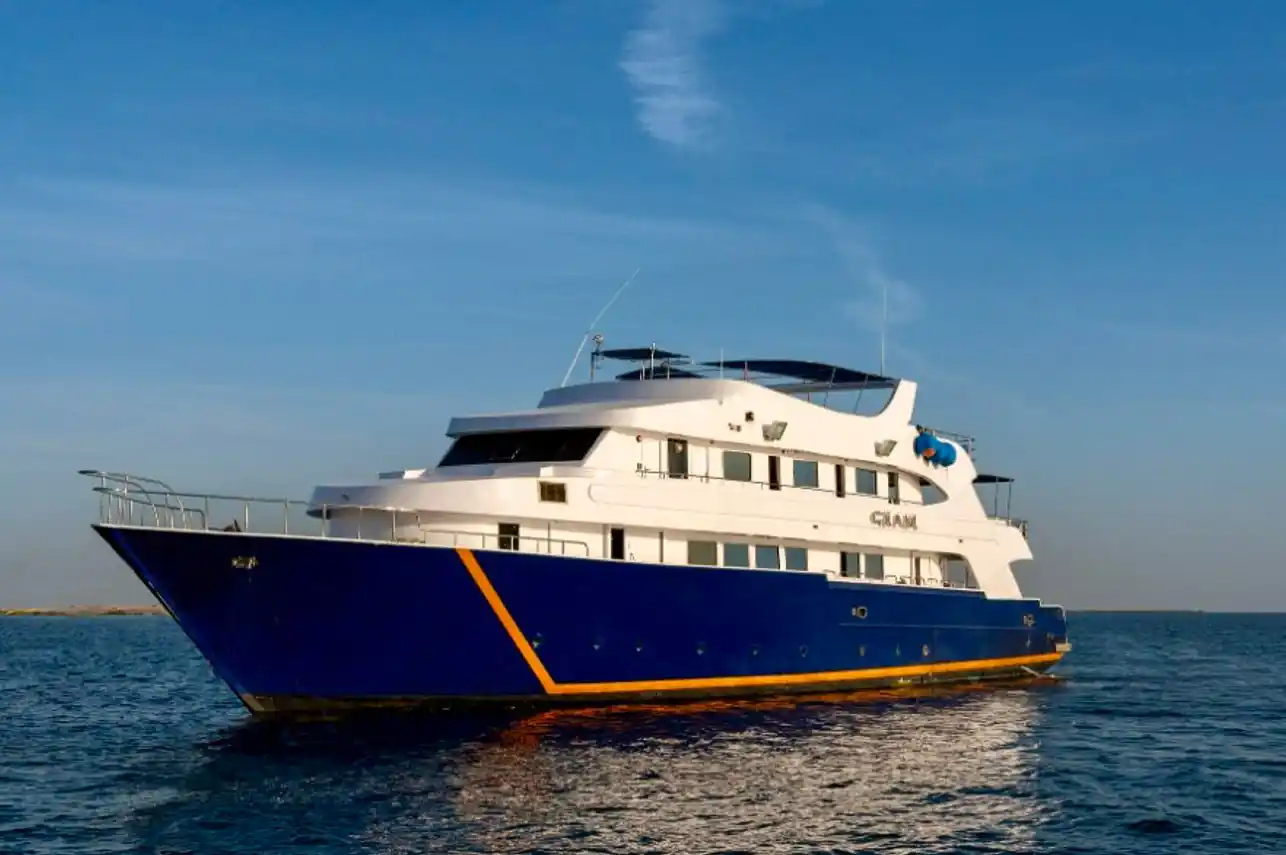 The Ghani liveaboard at sunset, Red Sea, Egypt
