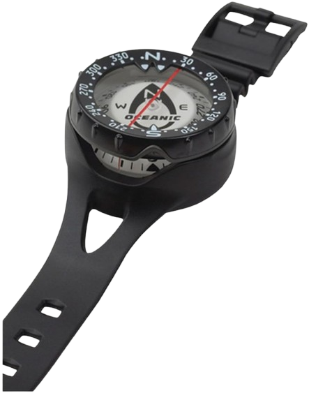 Oceanic Wrist Mount Compass with hose mount bracket