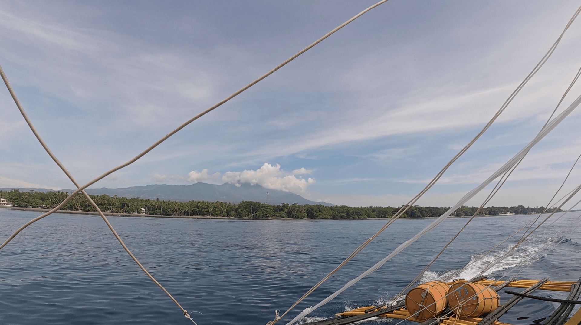 View from the Critter Republic boat heading out to Malatapay, Zamboanguita, Philippines
