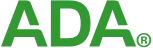 Green uppercase letters ADA in a bold sans-serif font.