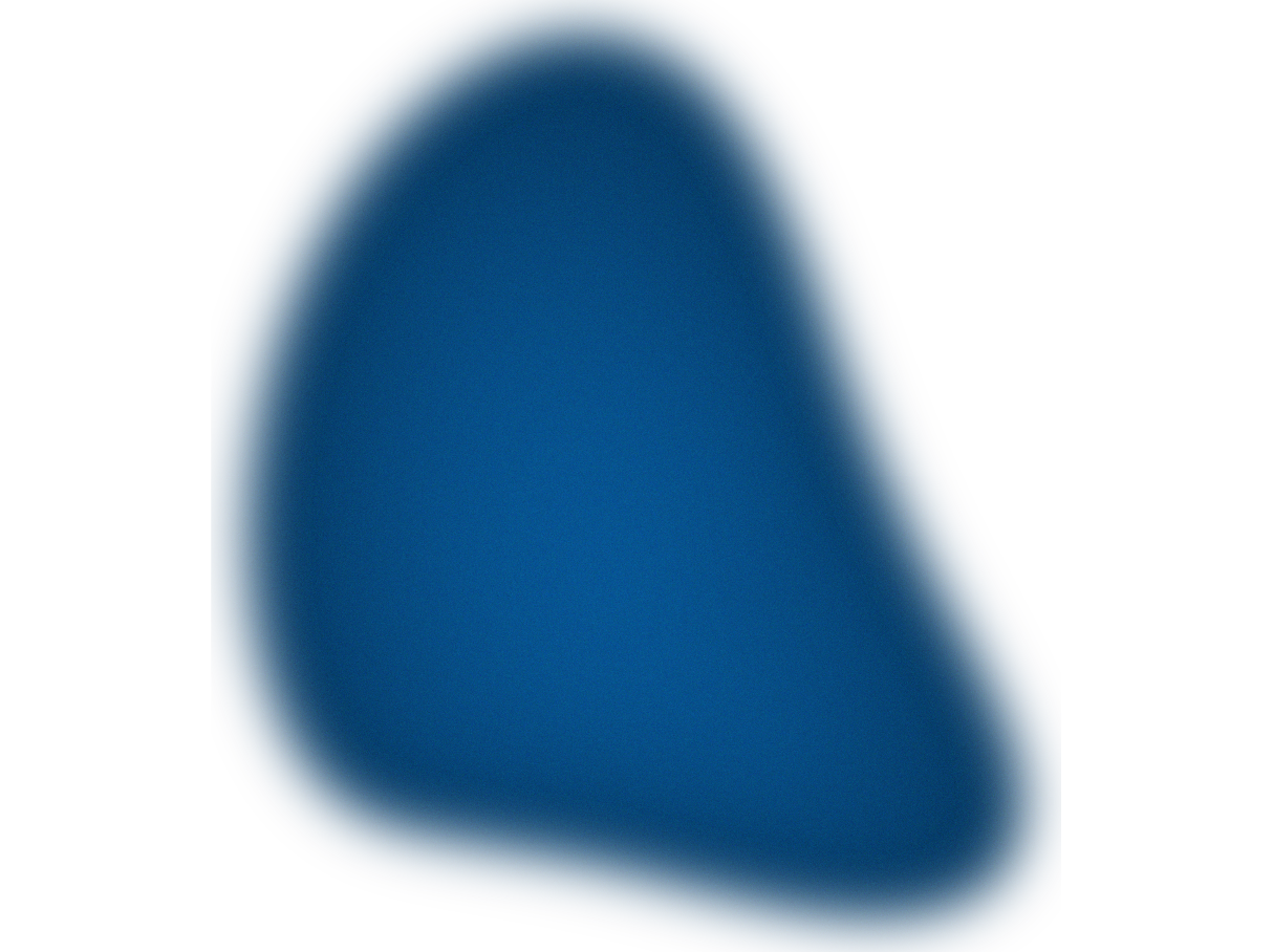 A decorative design of a gradient blob element in the header.