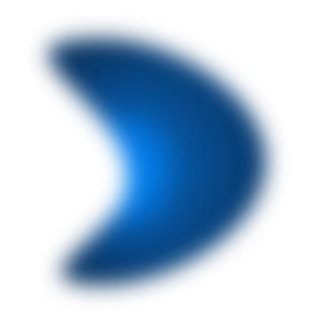 A decorative design of a gradient blob element in the header.