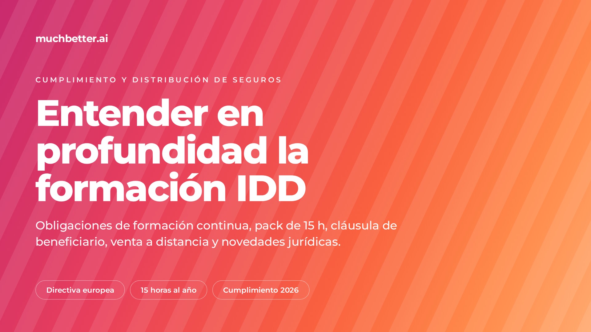 Imagen de portada del artículo sobre la formación IDD en distribución de seguros