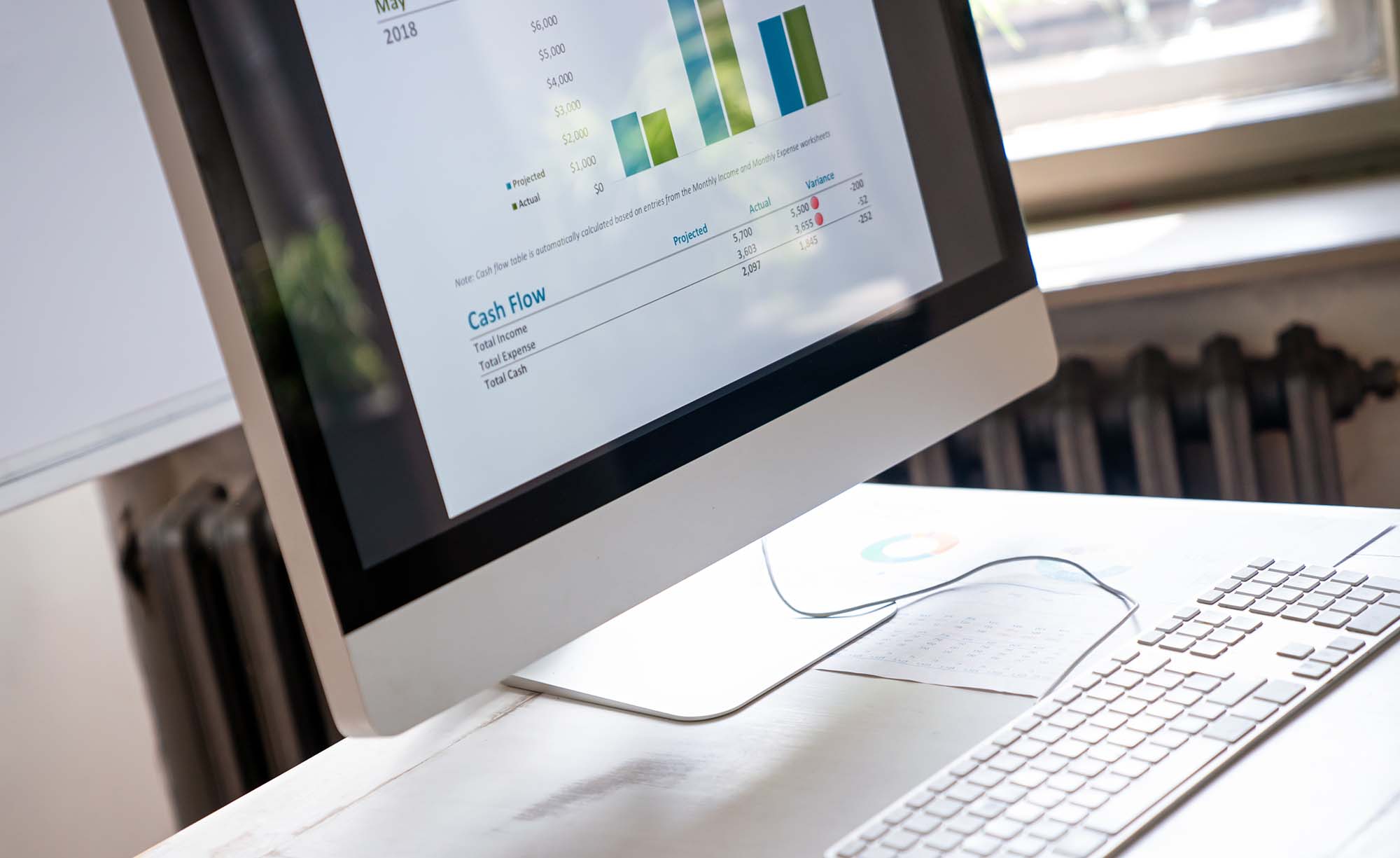 Image of a computer screen showing a report