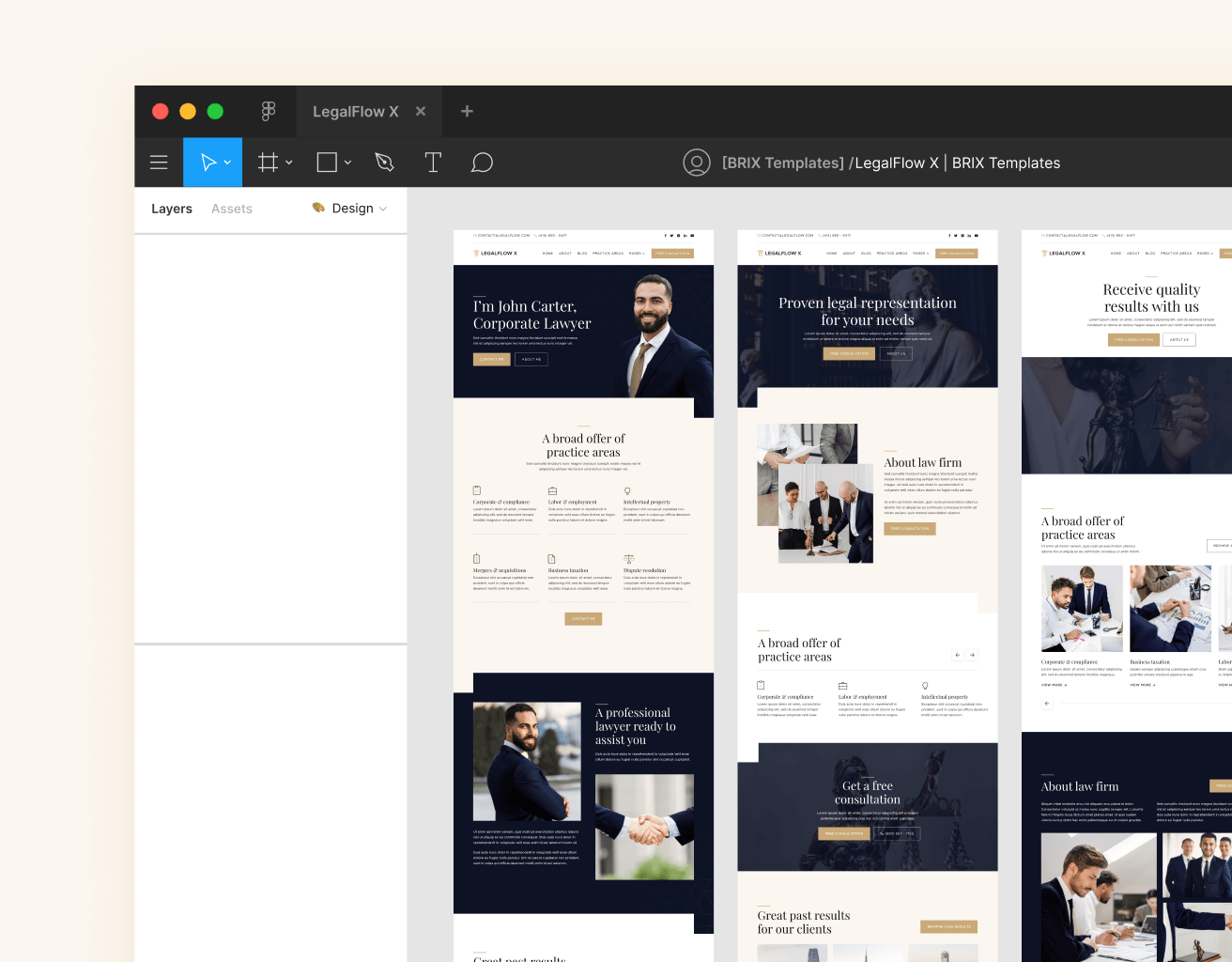 LegalFlow X - Figma File Included - Lawyer And Law Firm Webflow Template