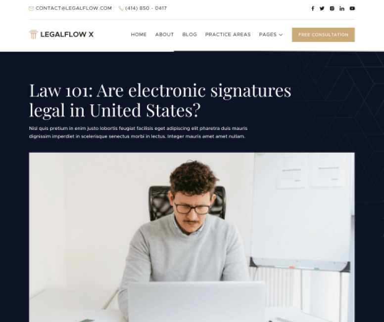 LegalFlow X - Blog Post Page - Lawyer And Law Firm Webflow Template