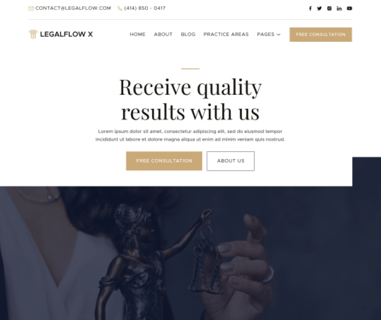 LegalFlow X - Home V3 Page - Lawyer And Law Firm Webflow Template