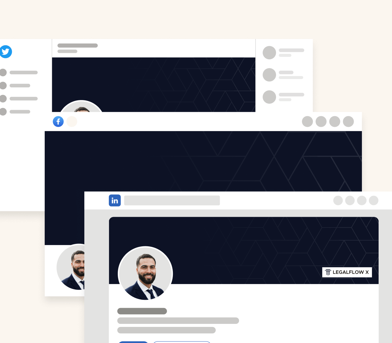 LegalFlow X - Social Media Assets - Lawyer And Law Firm Webflow Template