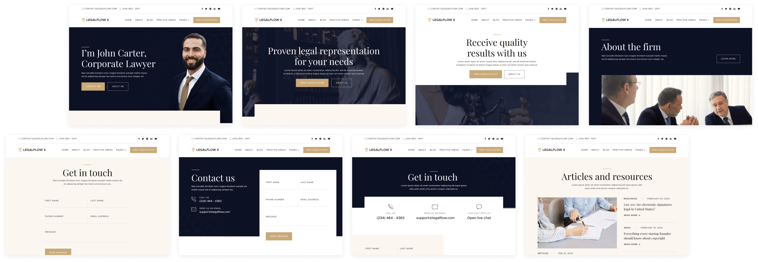 LegalFlow X - Buy Now On Webflow - Lawyer And Law Firm Webflow Template