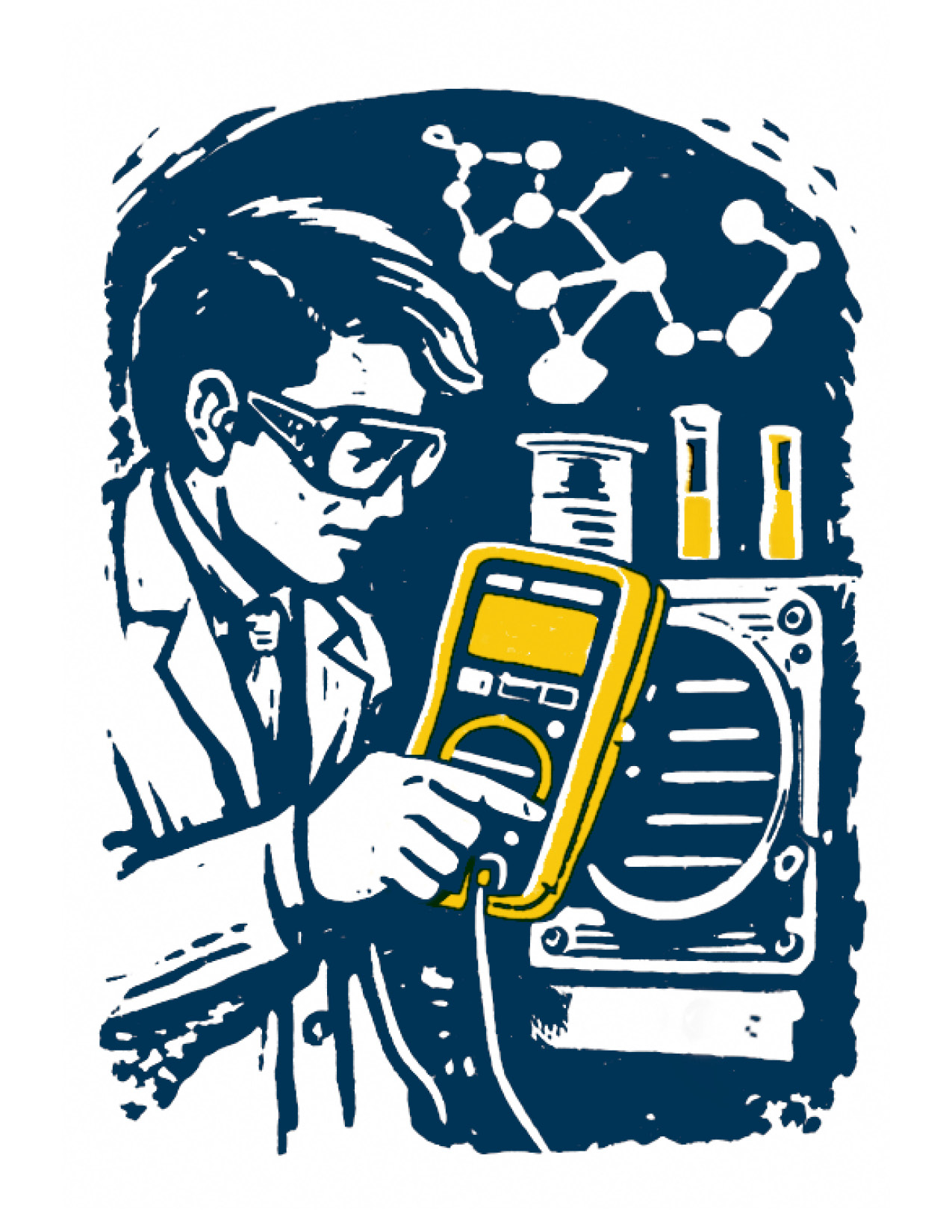 image of a marine engineer inspecting engines