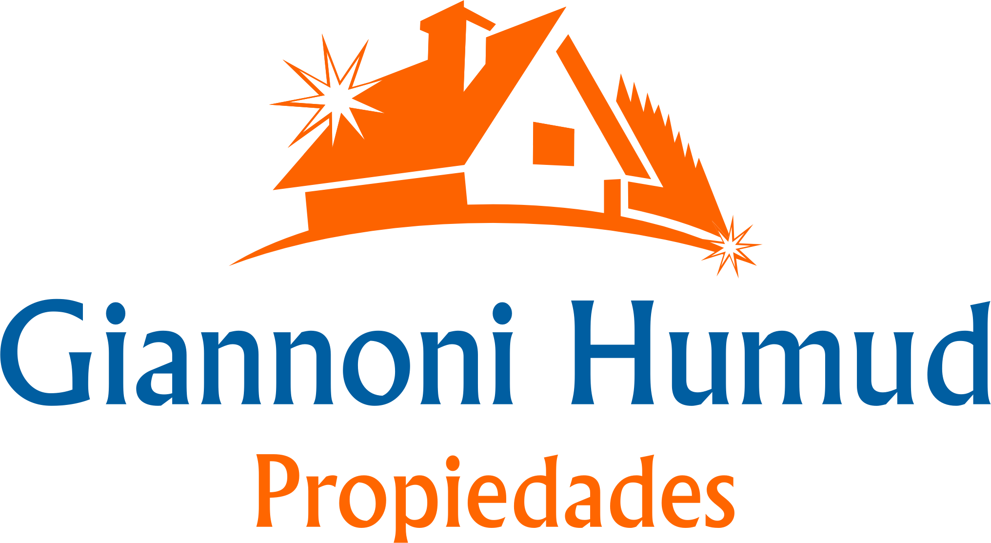Logo de Giannoni Humud con una casa naranja estilizada y el texto 'Propiedades'.