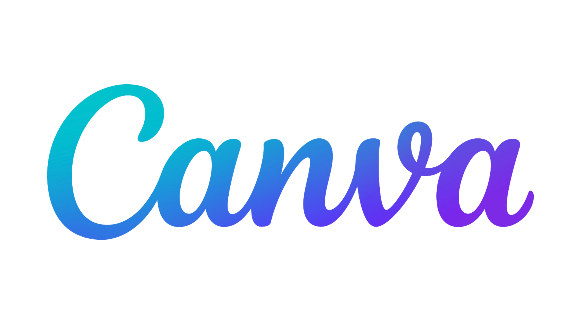 Script-style word 'Canca' with a blue to purple gradient.
