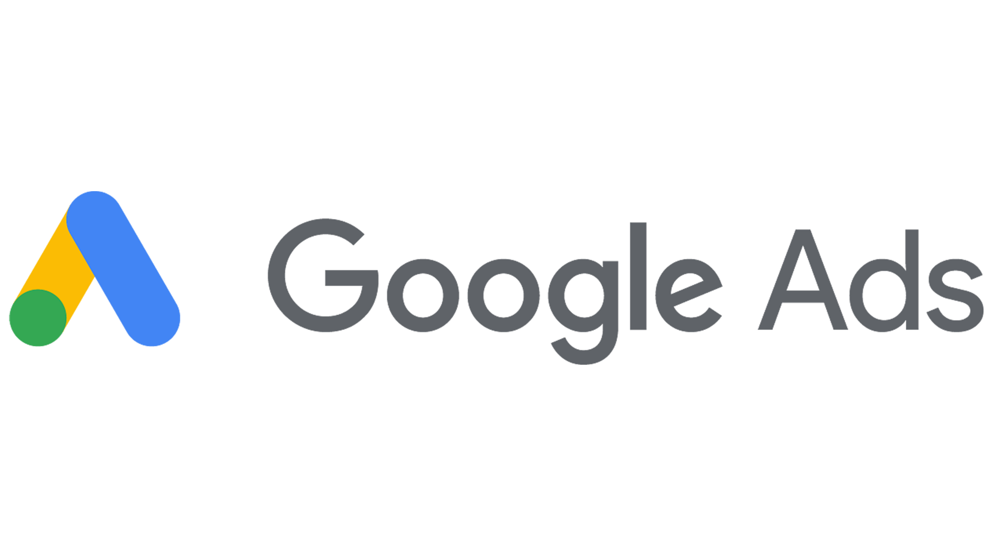 Google Ads logo with multicolored symbol and text.