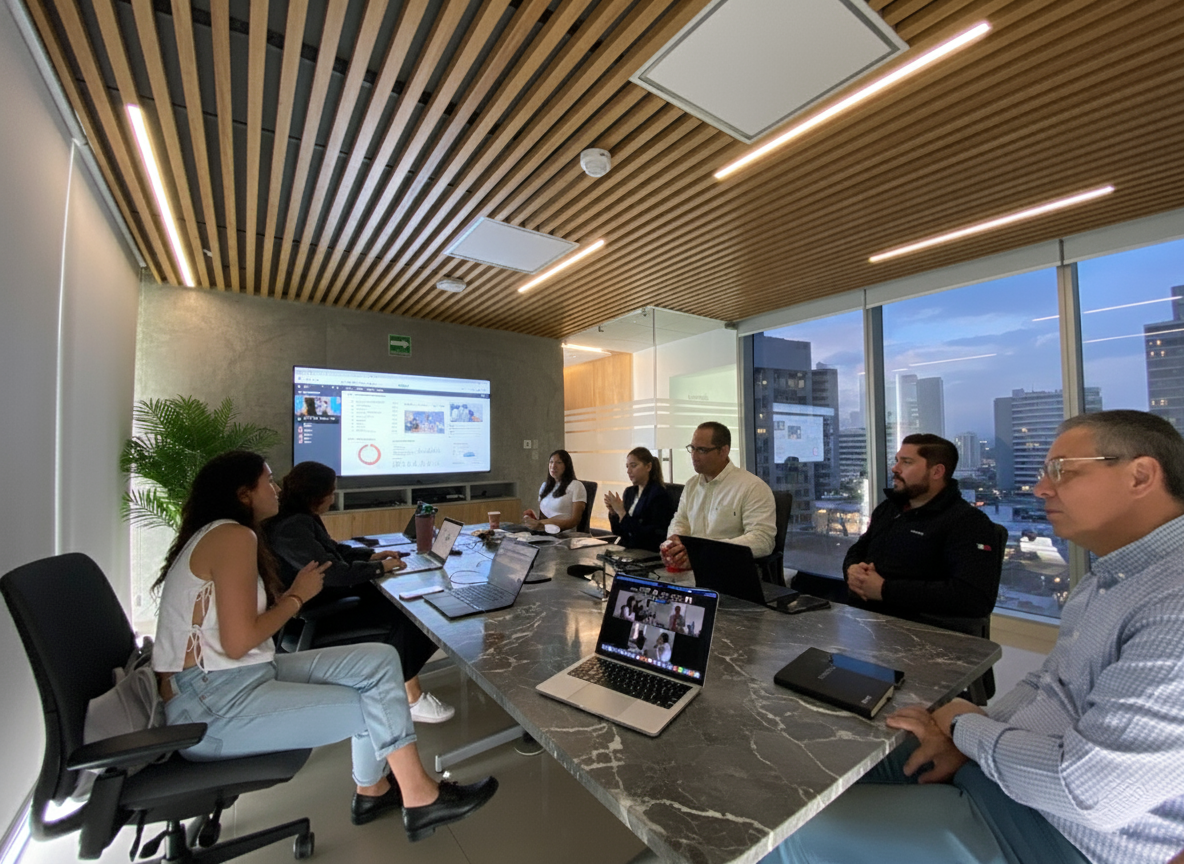 image of brainstorming session (for a productivity tools business)