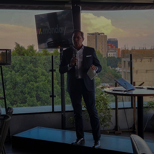 image of brainstorming session (for a productivity tools business)