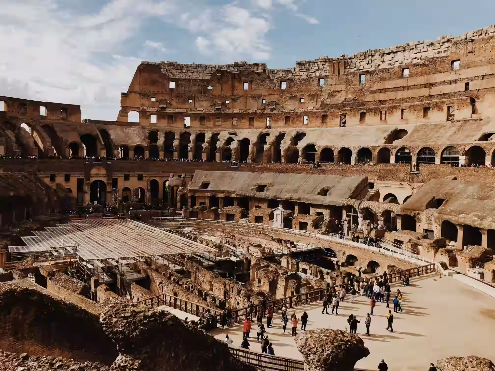 inside view of the Colosseum