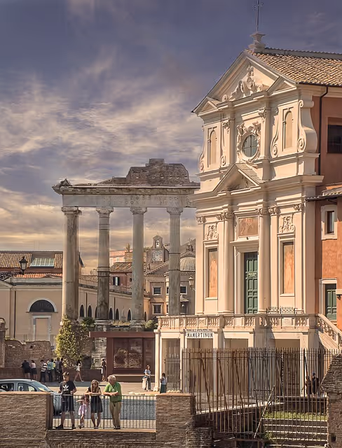 Roman Forum ruins pathway