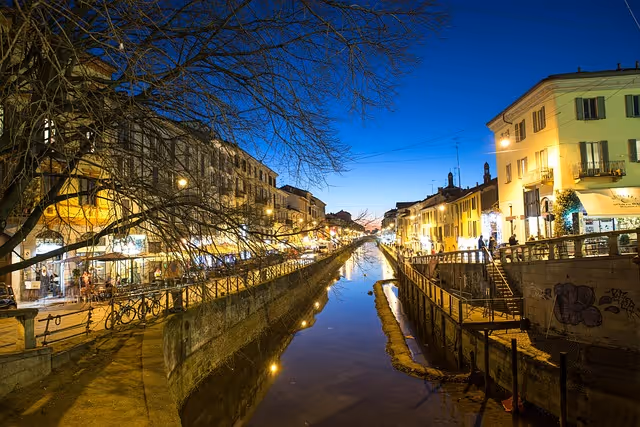 Milan Navigli canal district