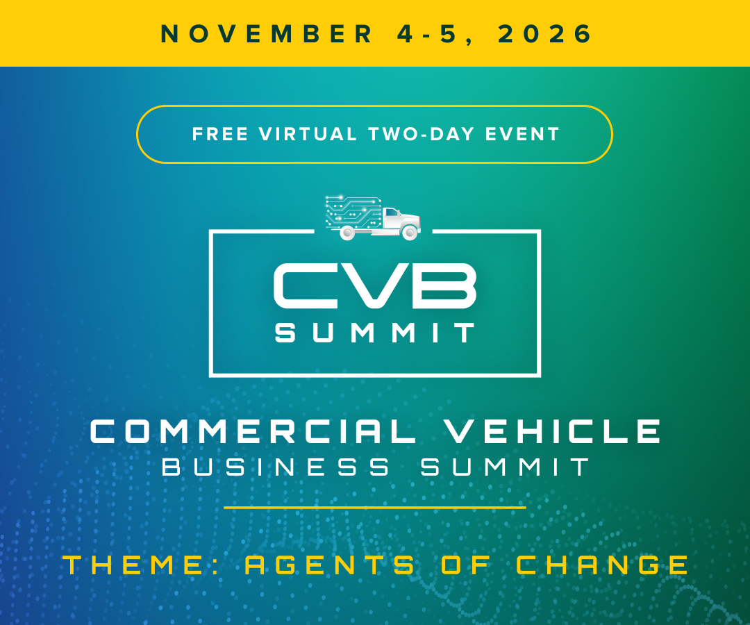 Commercial Vehicle Business Summit free virtual two-day event November 4-5, 2026 announcement.