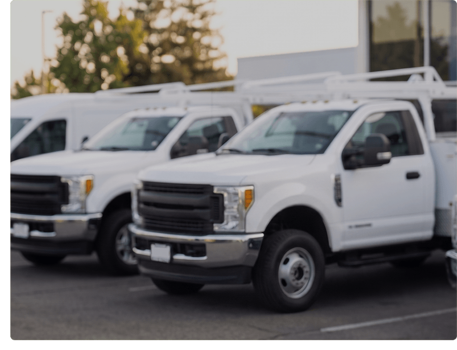 Dealership Background with trucks parked