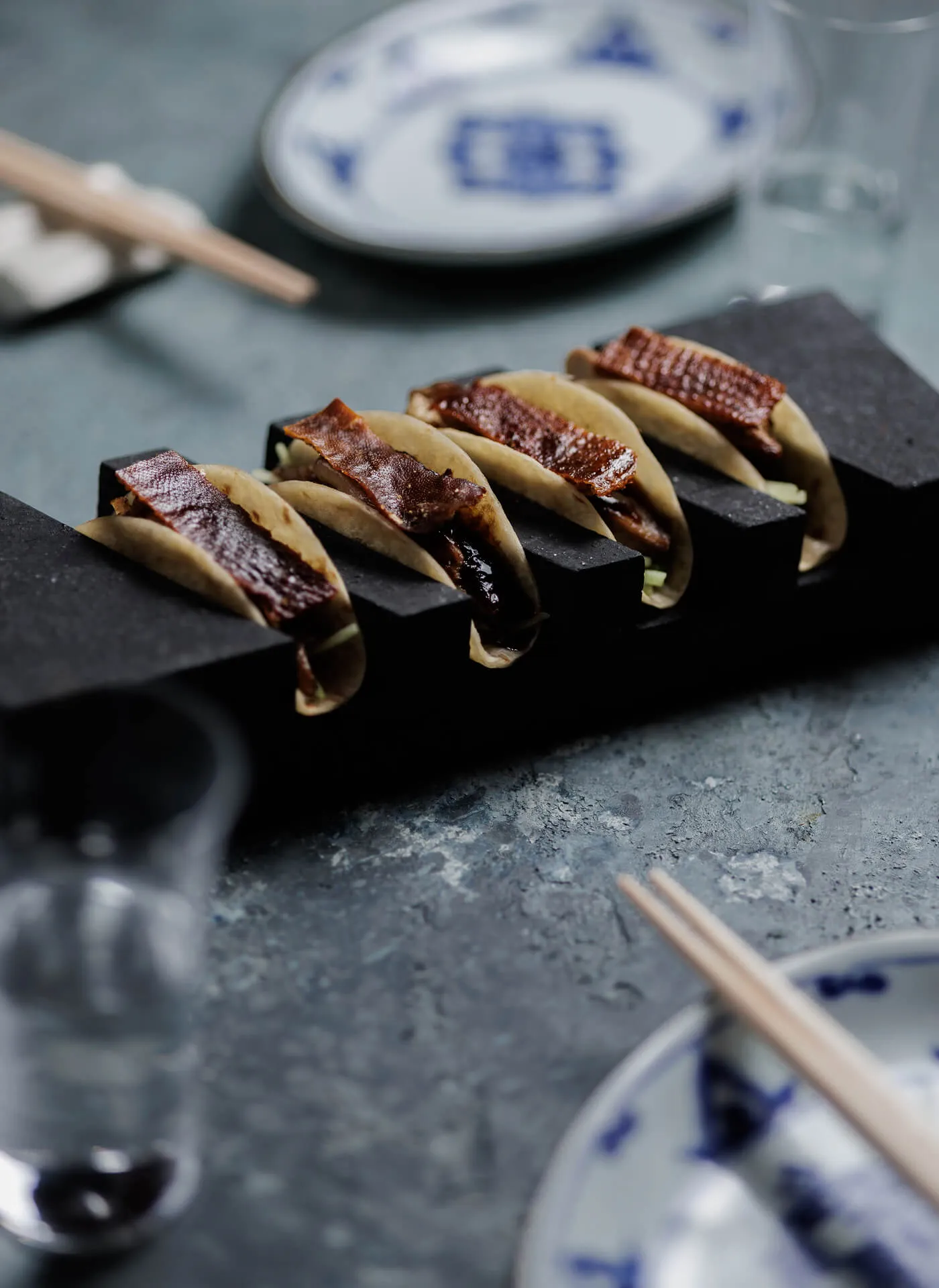 Peking Duck Foie Gras Tacos