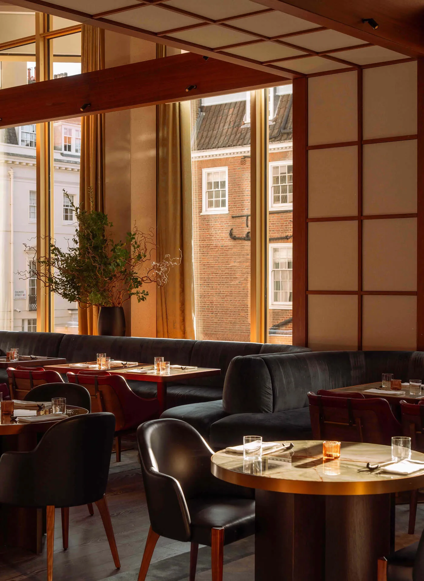 A shot of Tobi Masa Restaurant in Mayfair, London.