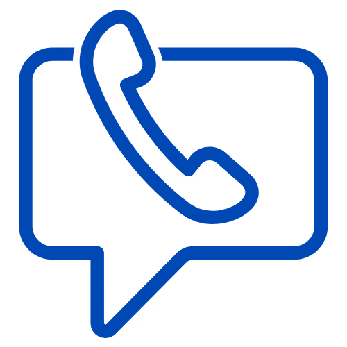 Speech text with a phone icon