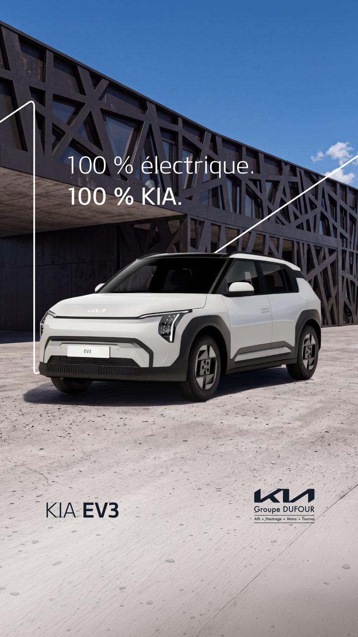 Publicité Groupe Dufour pour la Kia EV3