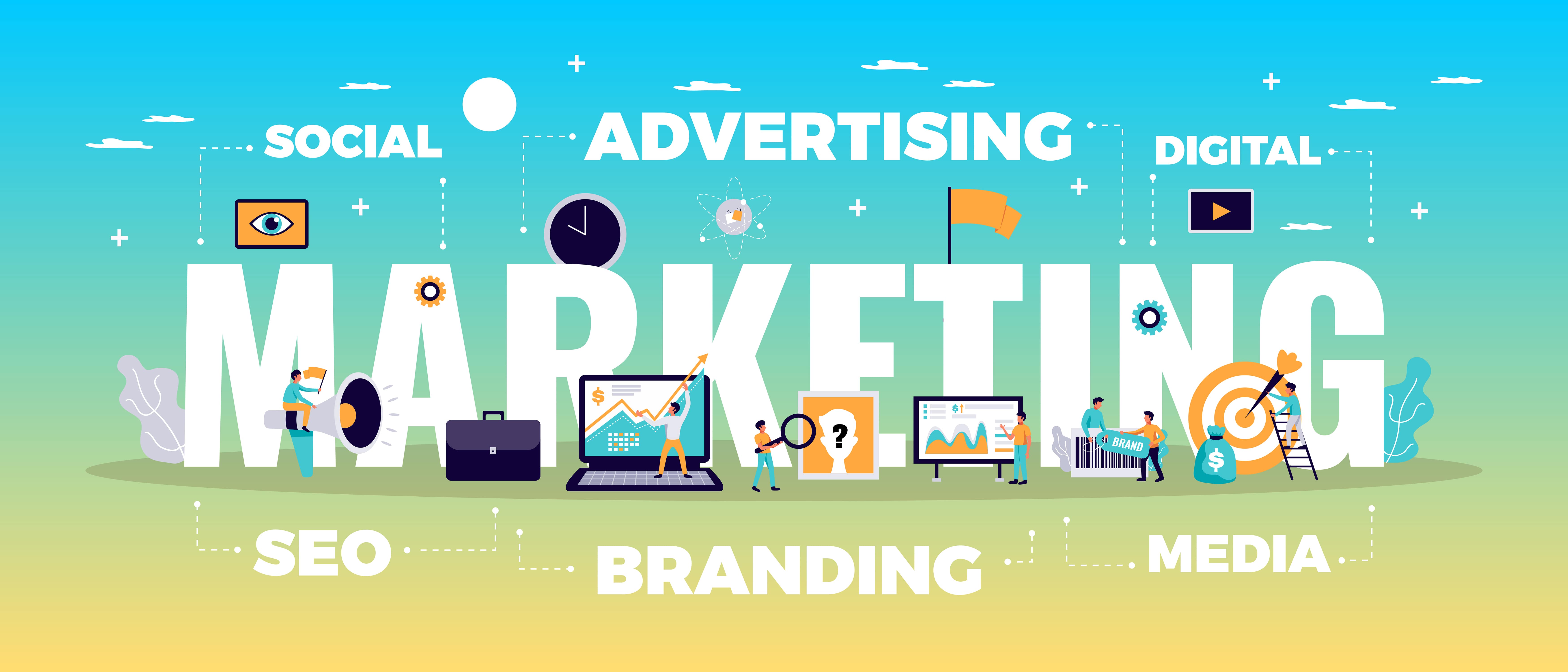 Équipe marketing analysant des stratégies de marketing digital
