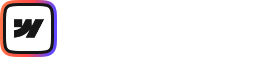 Relume Webflow Library logo with stylized 'RW' initials inside a square with rounded gradient border.