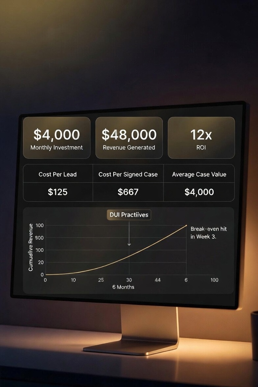 Snowy mountain landscape at dusk
