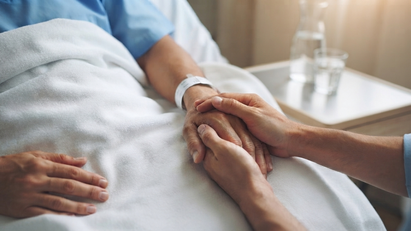 Paciente y profesional médico en una consulta sobre un posible caso de negligencia médica